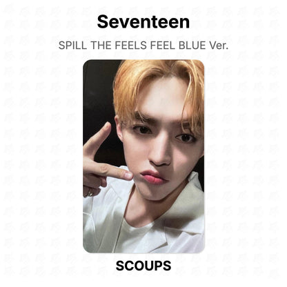 Seventeen SPILL THE FEELS FEEL BLUE Ver. virallinen Photocard