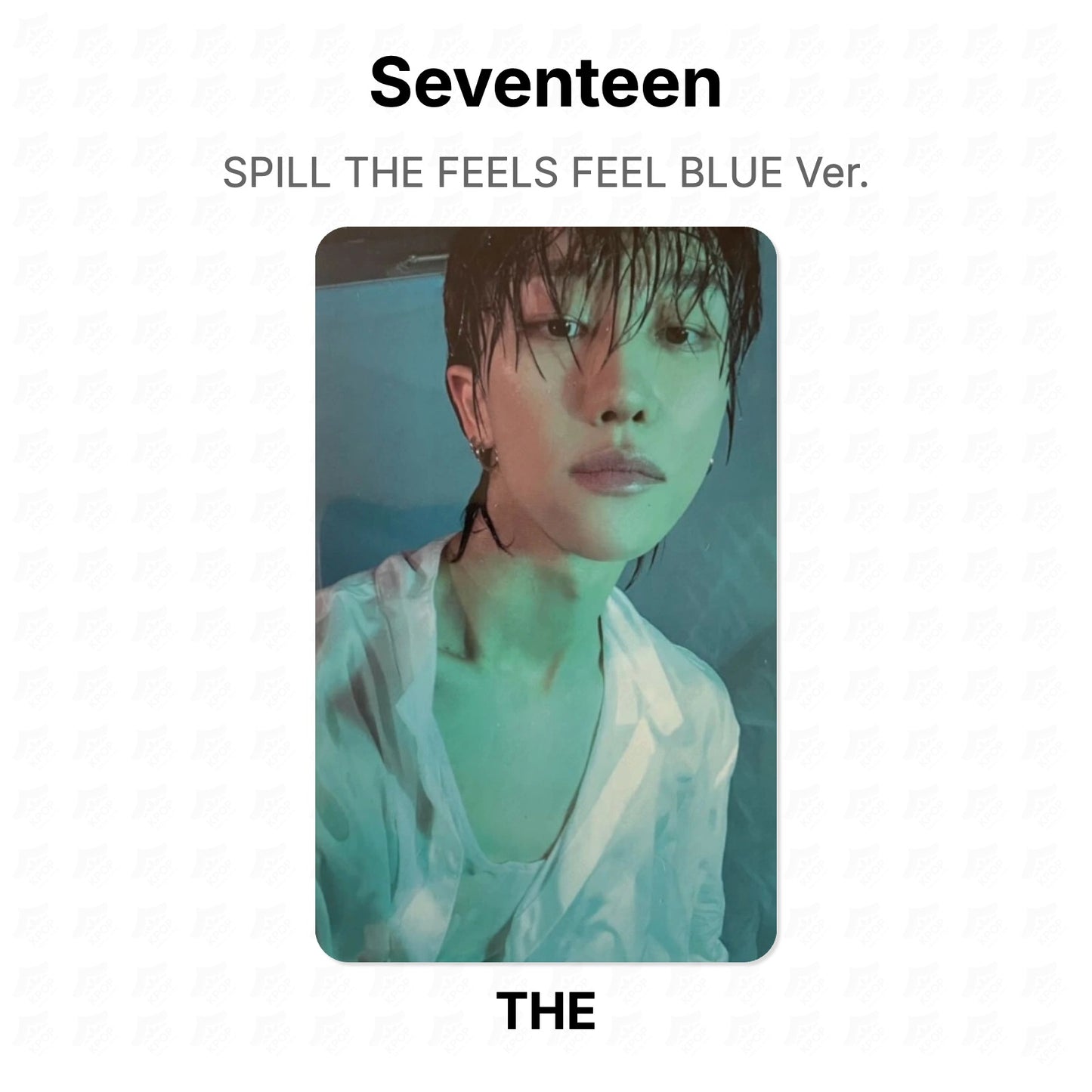 Seventeen SPILL THE FEELS FEEL BLUE Ver. virallinen Photocard