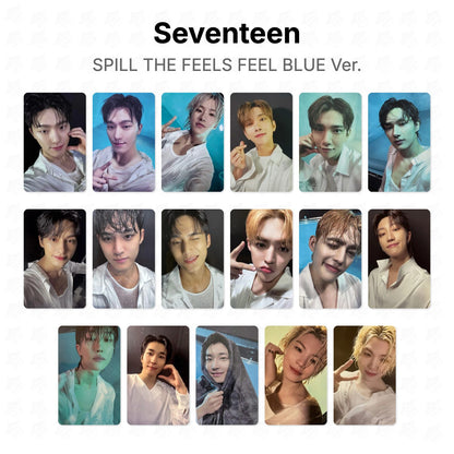 Seventeen SPILL THE FEELS FEEL BLUE Ver. virallinen Photocard