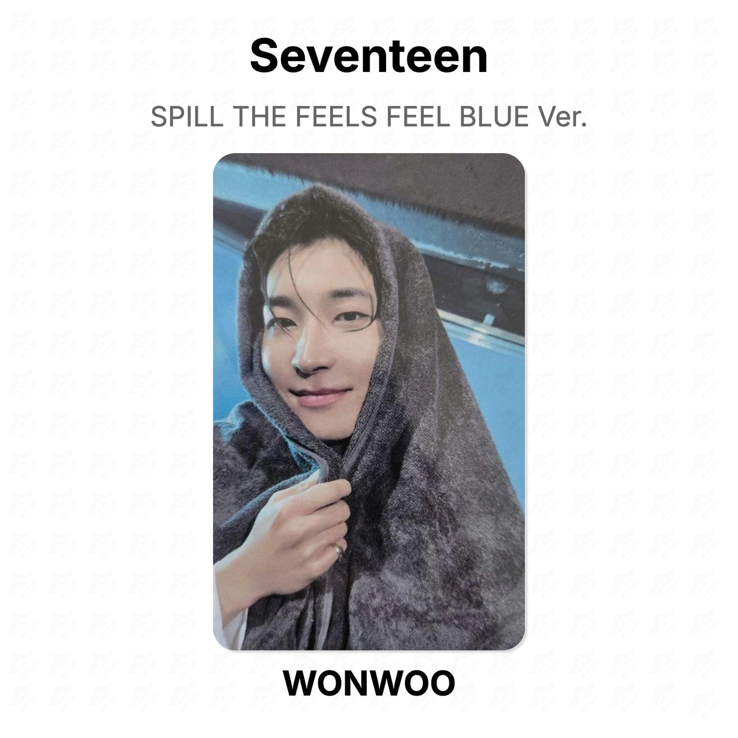 Seventeen SPILL THE FEELS FEEL BLUE Ver. virallinen Photocard