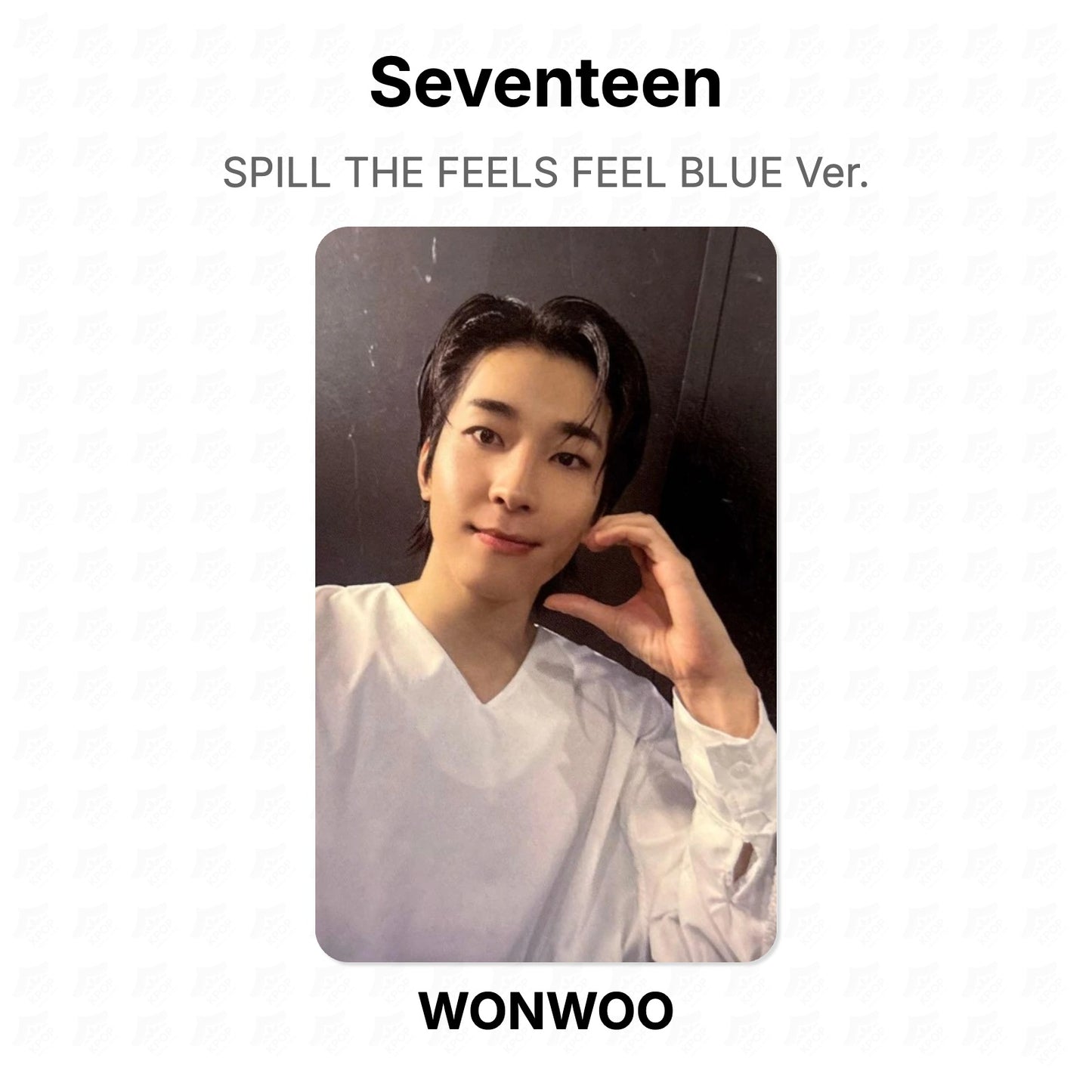 Seventeen SPILL THE FEELS FEEL BLUE Ver. virallinen Photocard