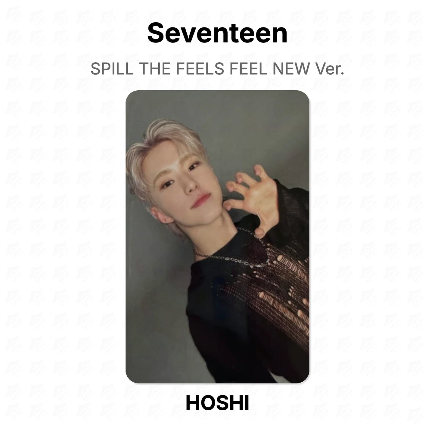 Seventeen SPILL THE FEELS FEEL NEW Ver. 官方小卡