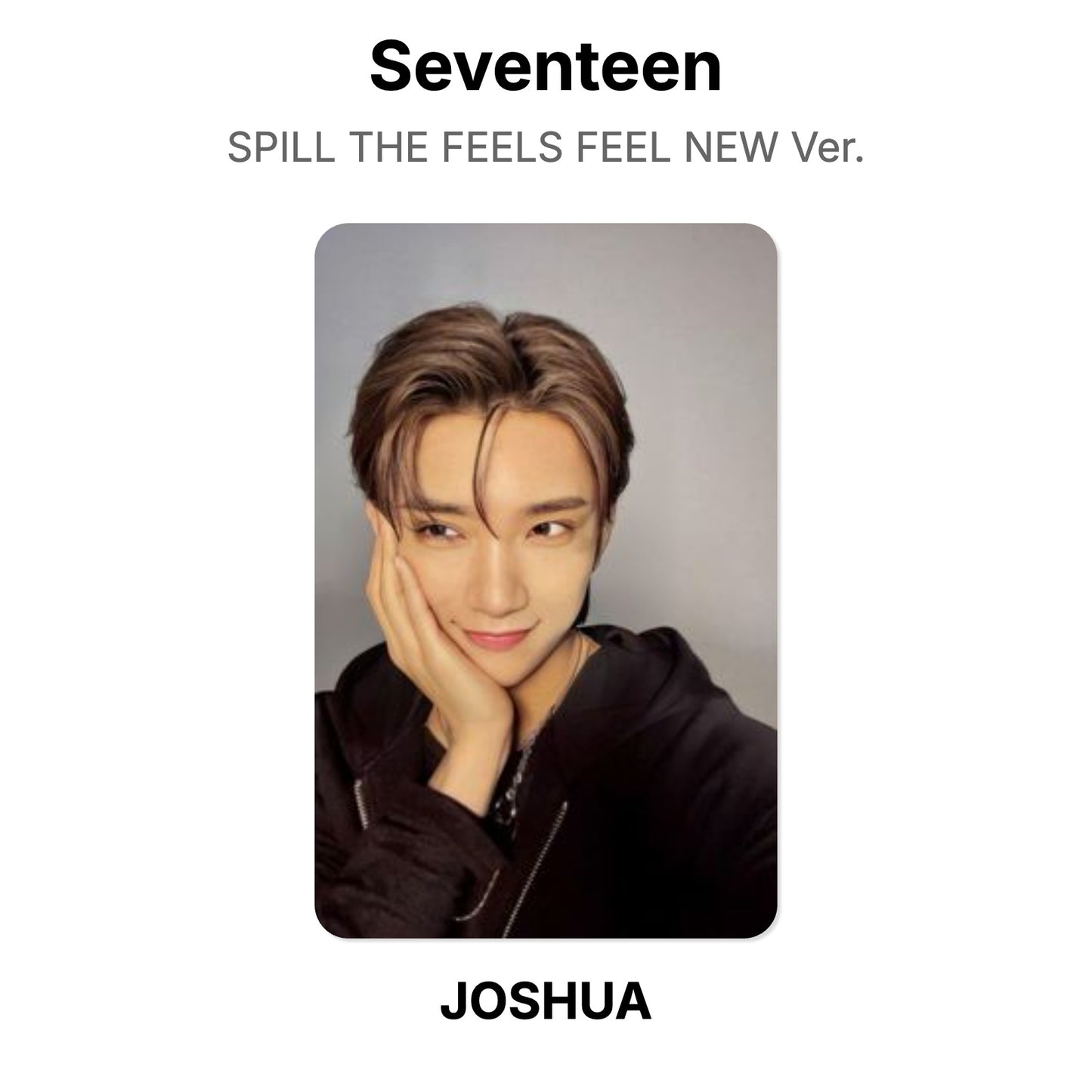 Seventeen SPILL THE FEELS FEEL NEW Ver. Official Photocard