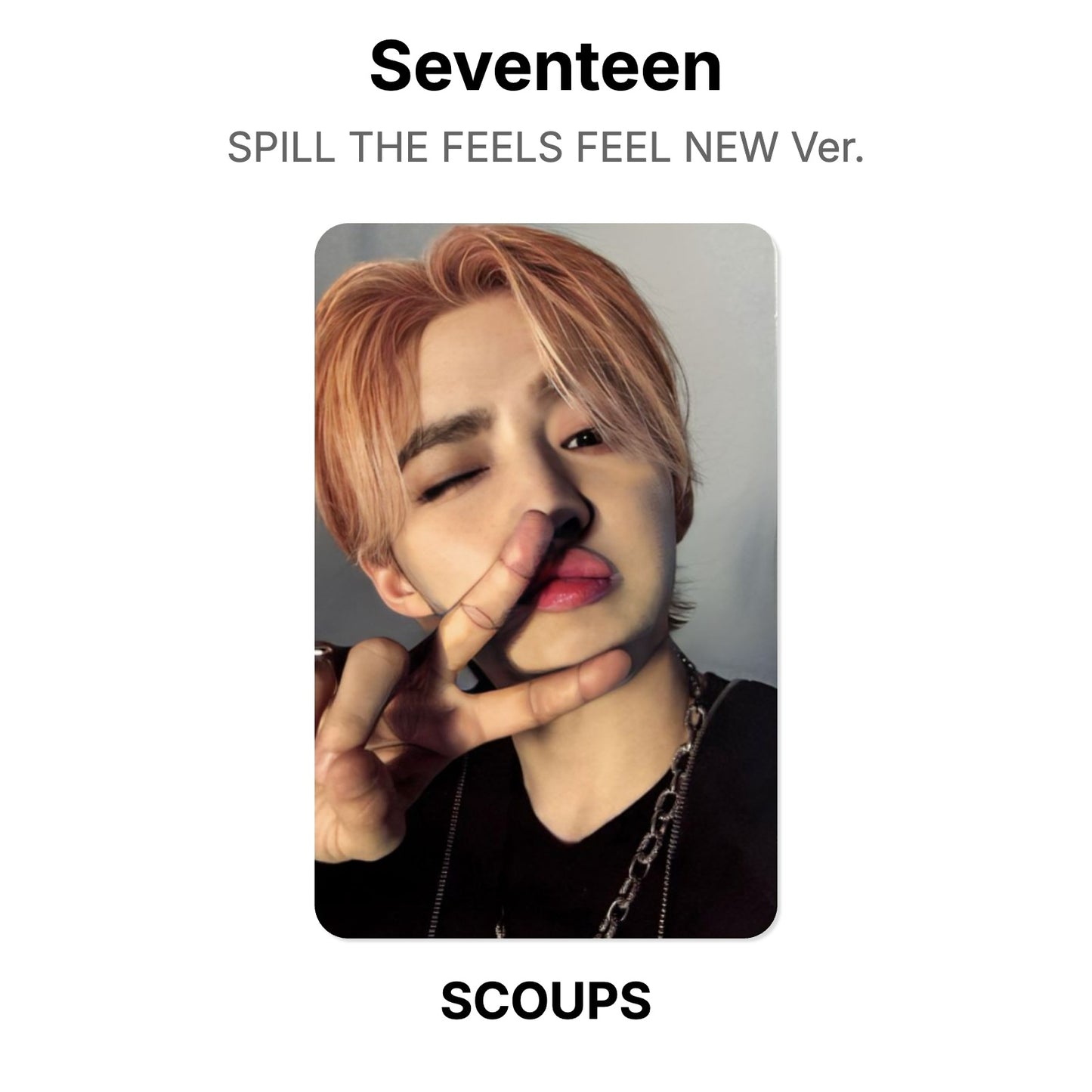 Seventeen SPILL THE FEELS FEEL NEW Ver. Official Photocard
