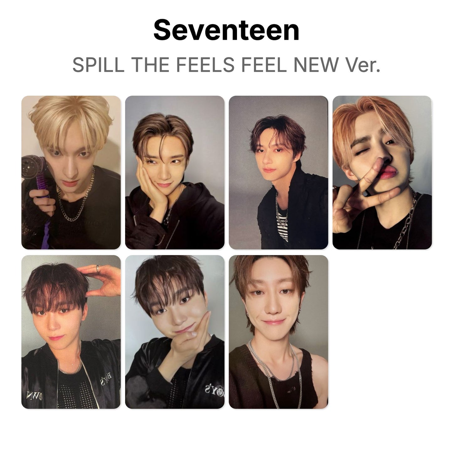 Seventeen SPILL THE FEELS FEEL NEW Ver. Official Photocard