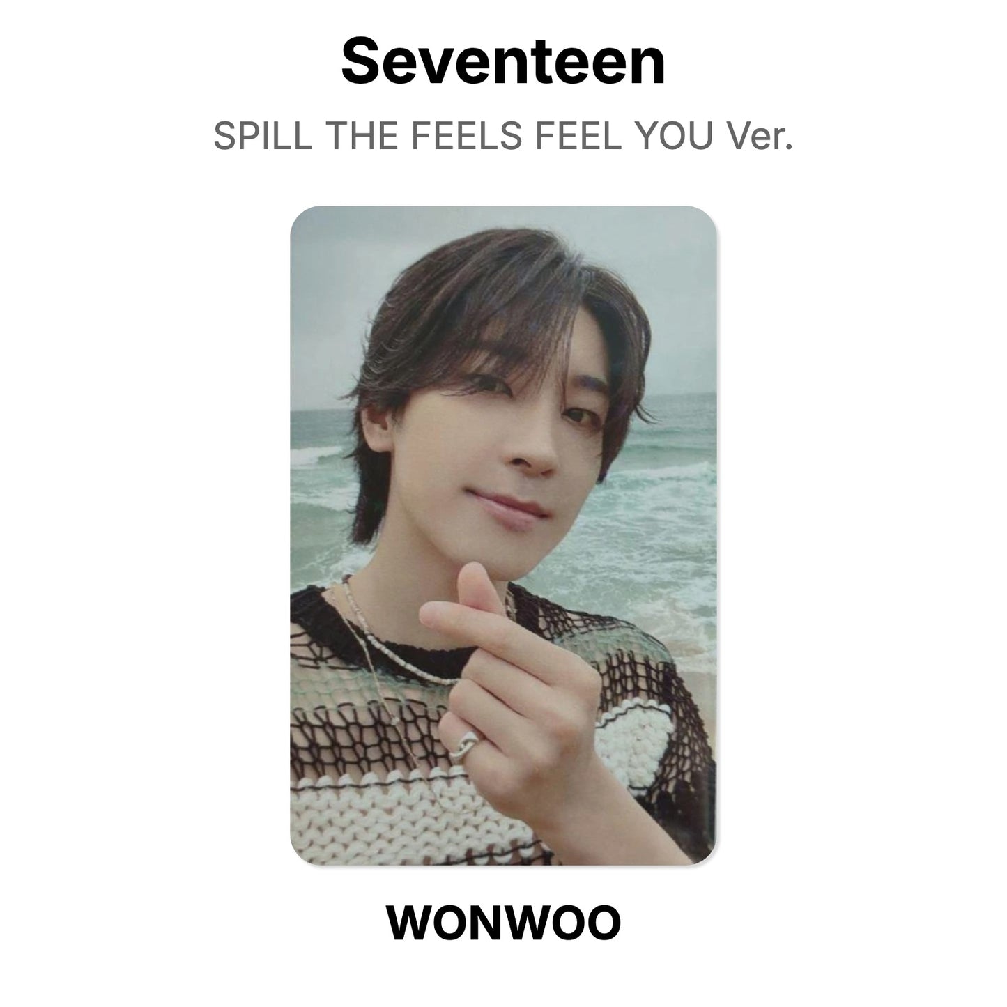 Seventeen SPILL THE FEELS FEEL YOU Ver. Official Photocard
