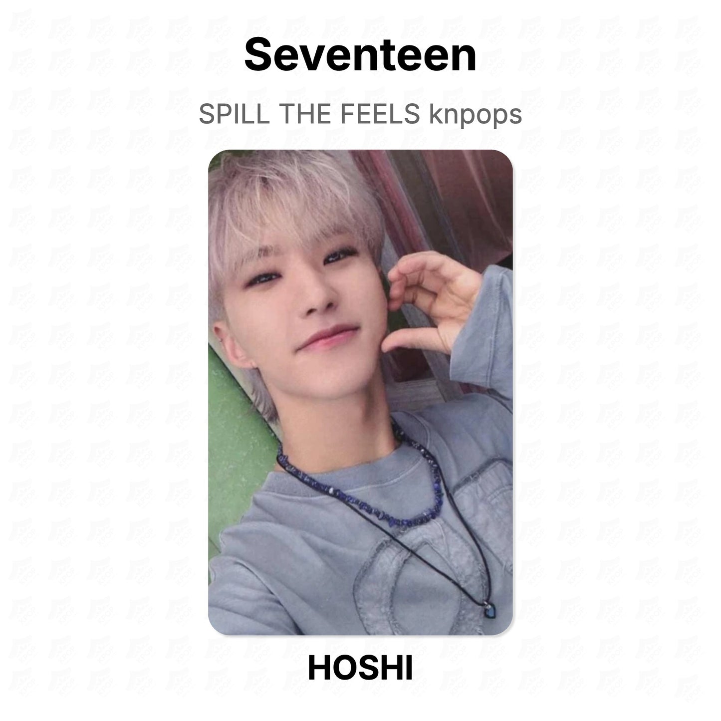 Seventeen SPILL THE FEELS knpops photocard oficial