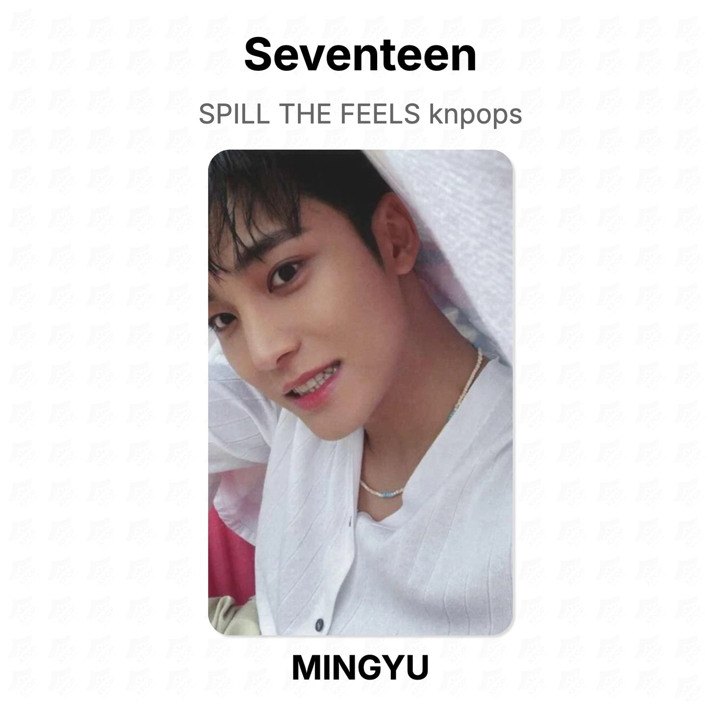 Seventeen SPILL THE FEELS knpops photocard oficial