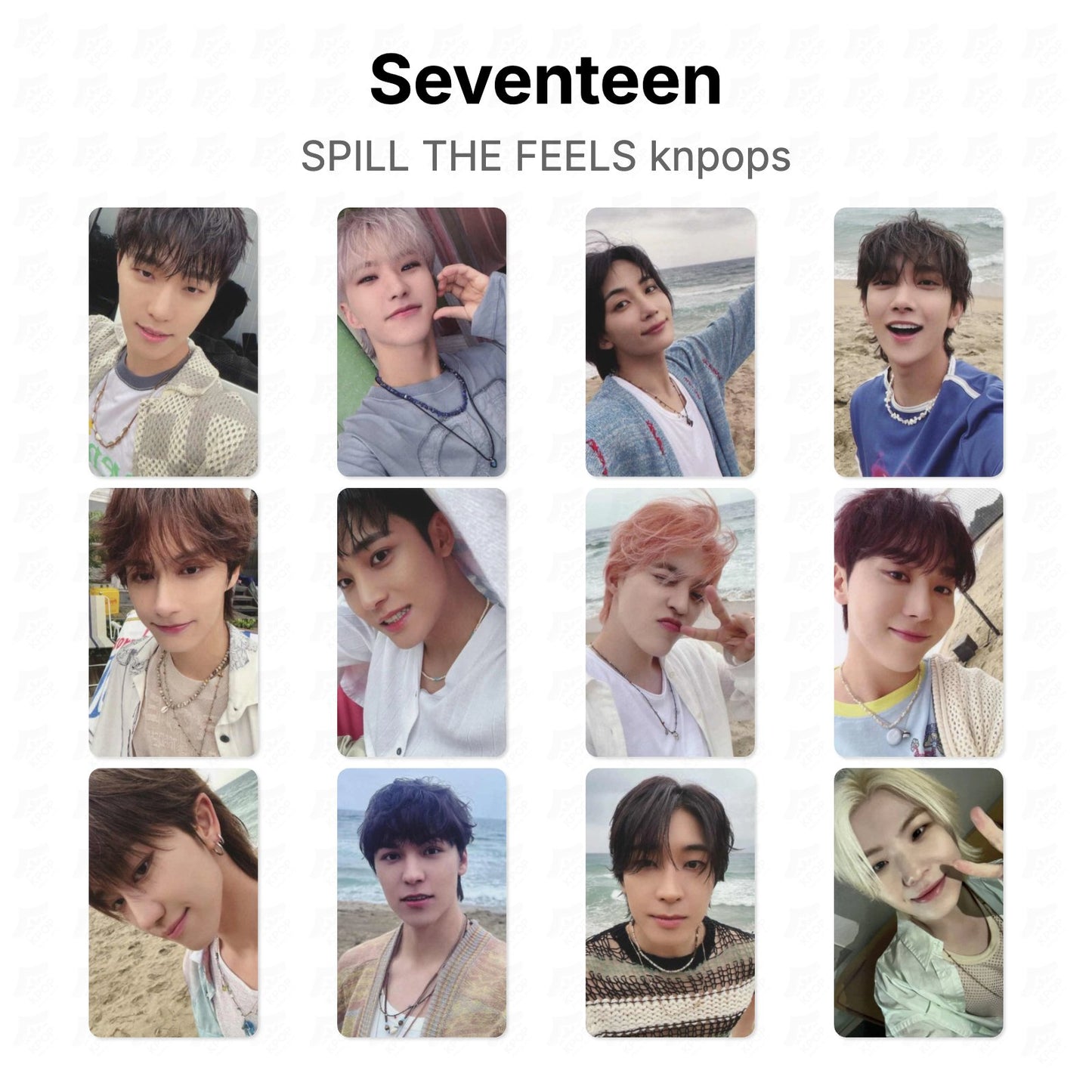 Seventeen SPILL THE FEELS knpops photocard oficial