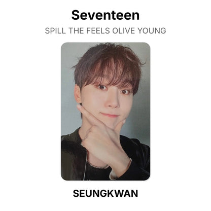 Seventeen SPILL THE FEELS OLIVE YOUNG photocard oficial