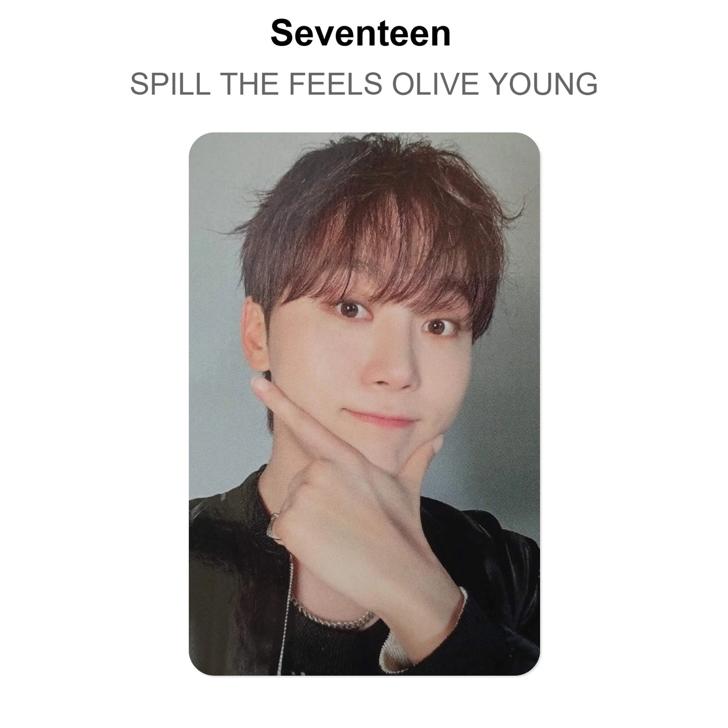 Seventeen SPILL THE FEELS OLIVE YOUNG photocard oficial