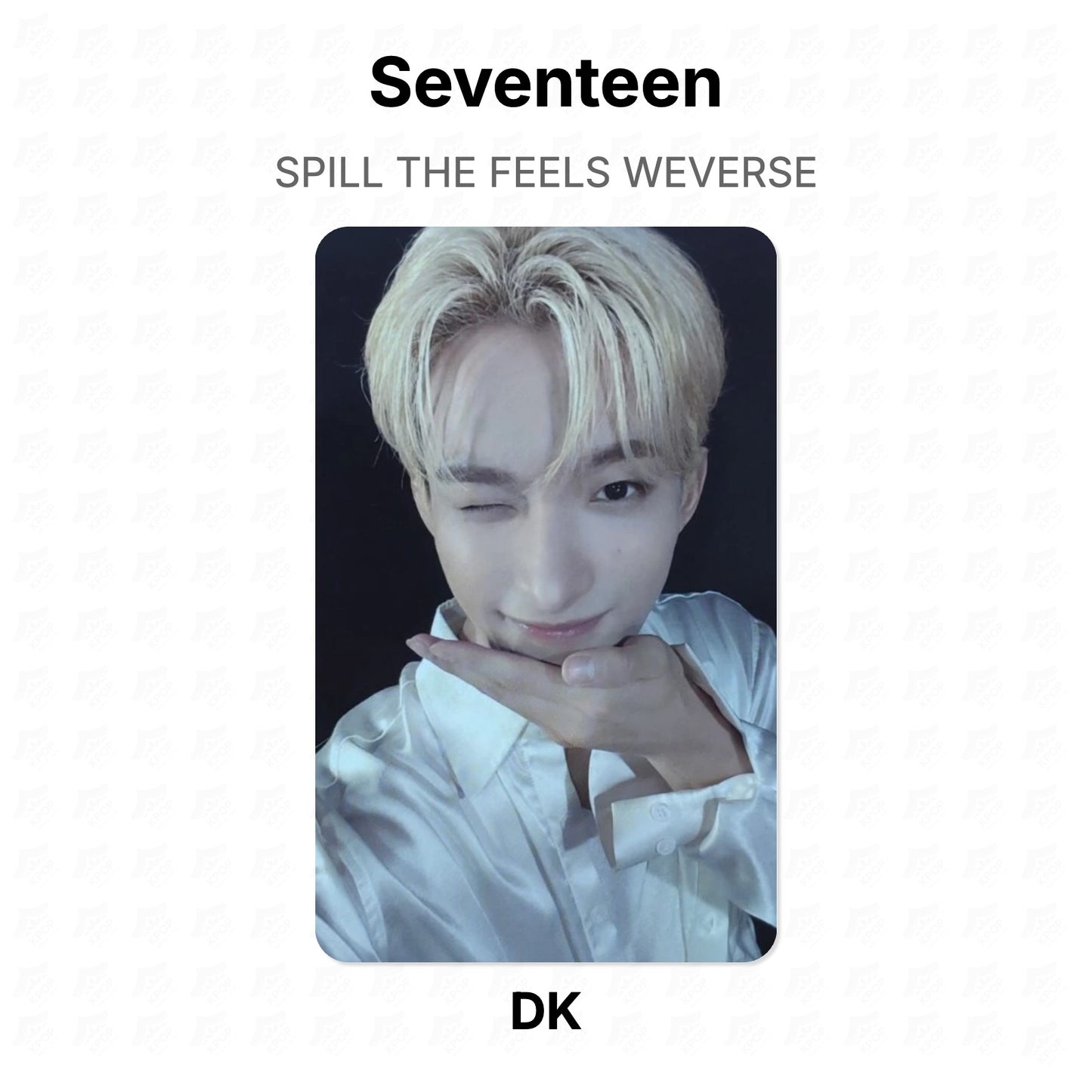 Seventeen SPILL THE FEELS WEVERSE Offizielle Photocard