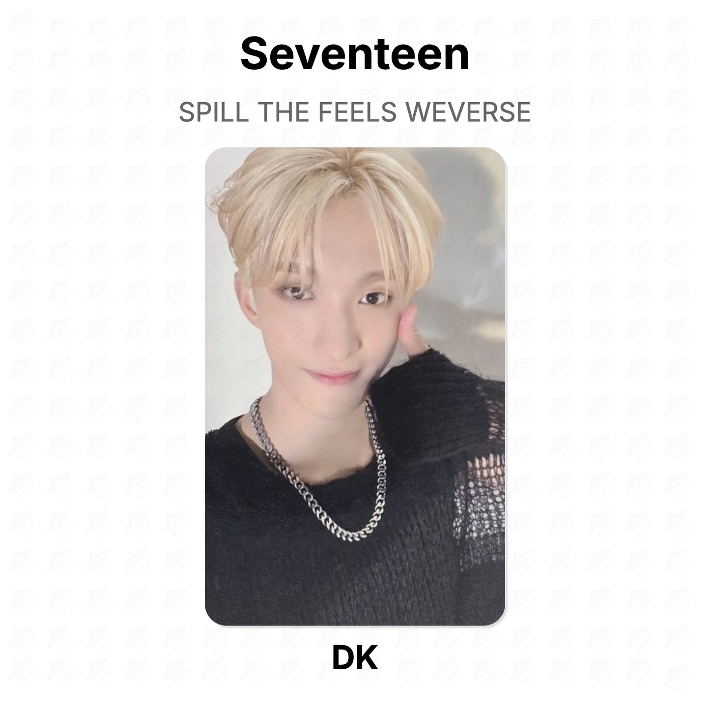 Seventeen SPILL THE FEELS WEVERSE Offizielle Photocard