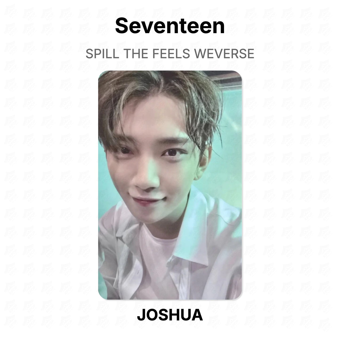 Seventeen SPILL THE FEELS WEVERSE Offizielle Photocard