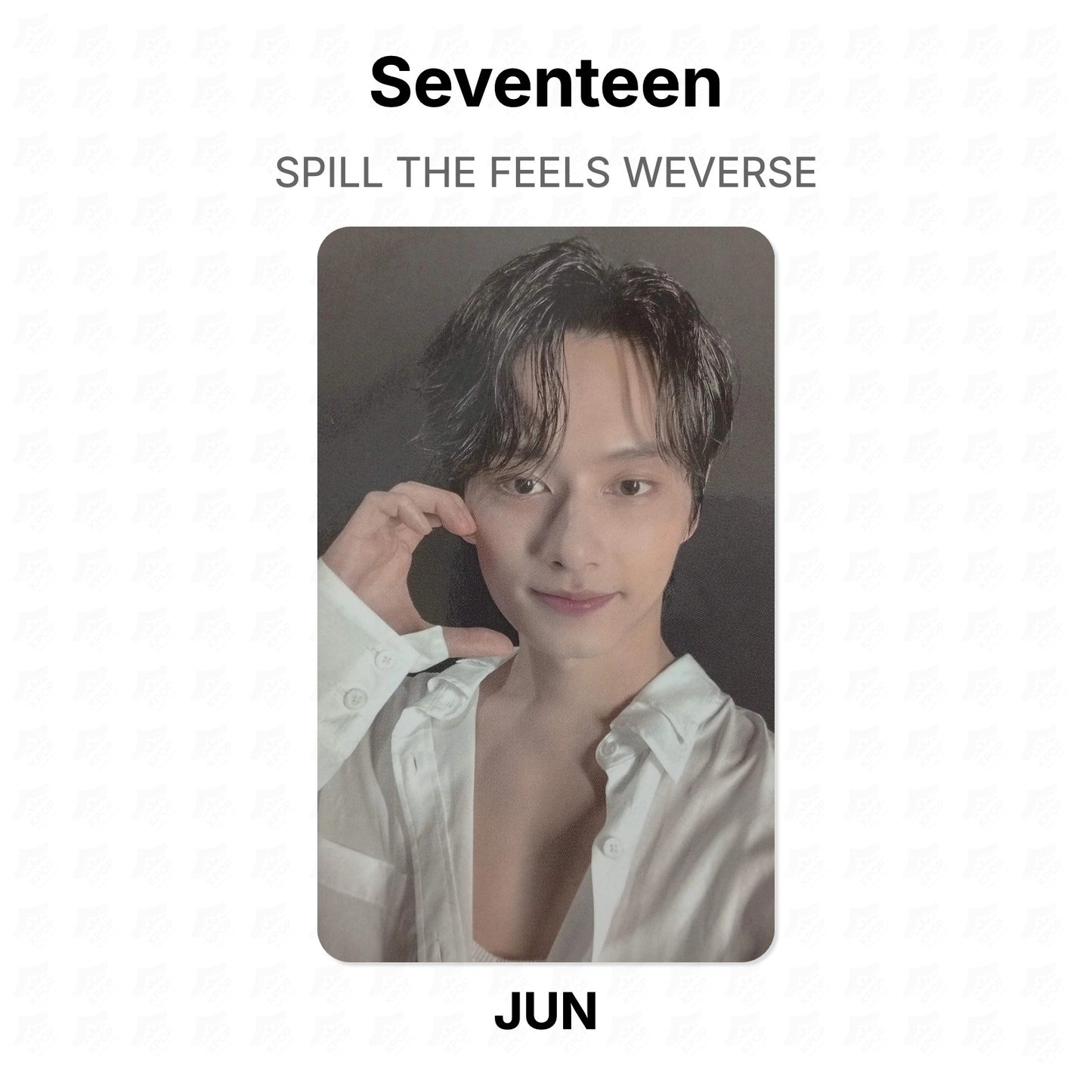 Seventeen SPILL THE FEELS WEVERSE Offizielle Photocard