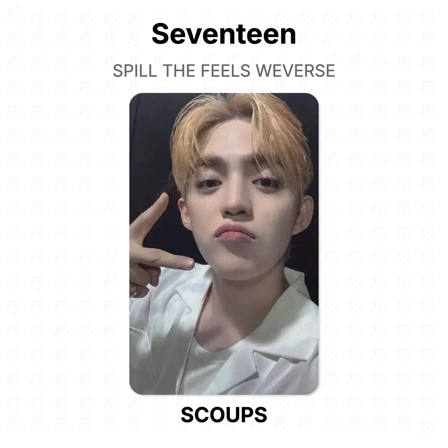 Seventeen SPILL THE FEELS WEVERSE Offizielle Photocard