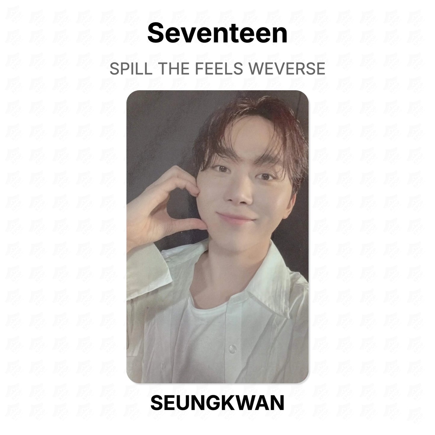 Seventeen SPILL THE FEELS WEVERSE Offizielle Photocard