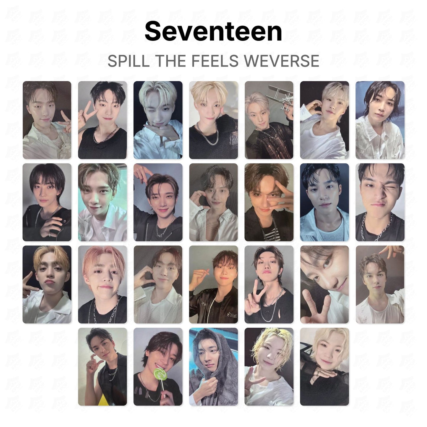 Seventeen SPILL THE FEELS WEVERSE Offizielle Photocard