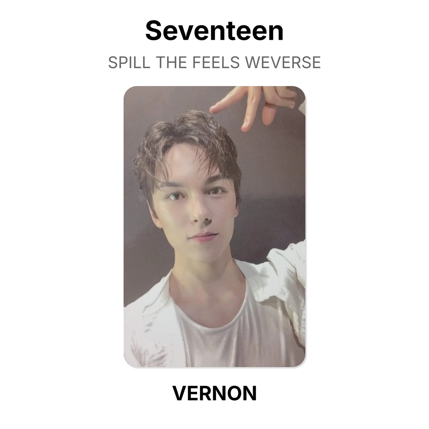 Seventeen SPILL THE FEELS WEVERSE Offizielle Photocard