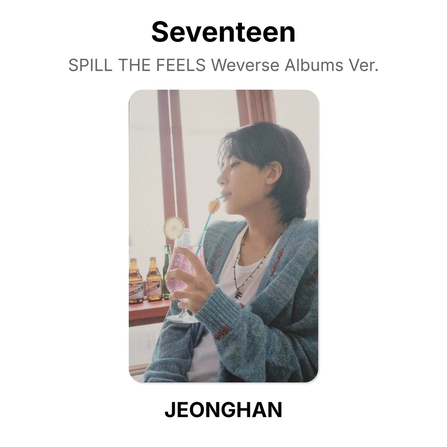 Seventeen SPILL THE FEELS Weverse Albums Ver. Official Photocard