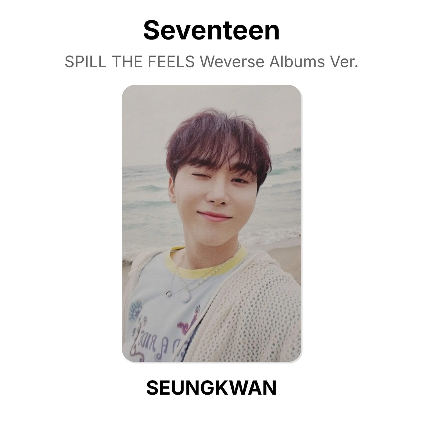 Seventeen SPILL THE FEELS Weverse Albums Ver. Official Photocard