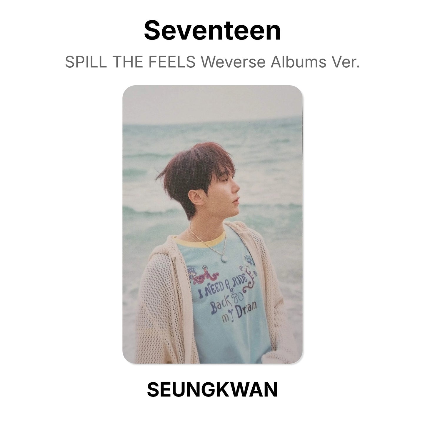 Seventeen SPILL THE FEELS Weverse Albums Ver. Official Photocard