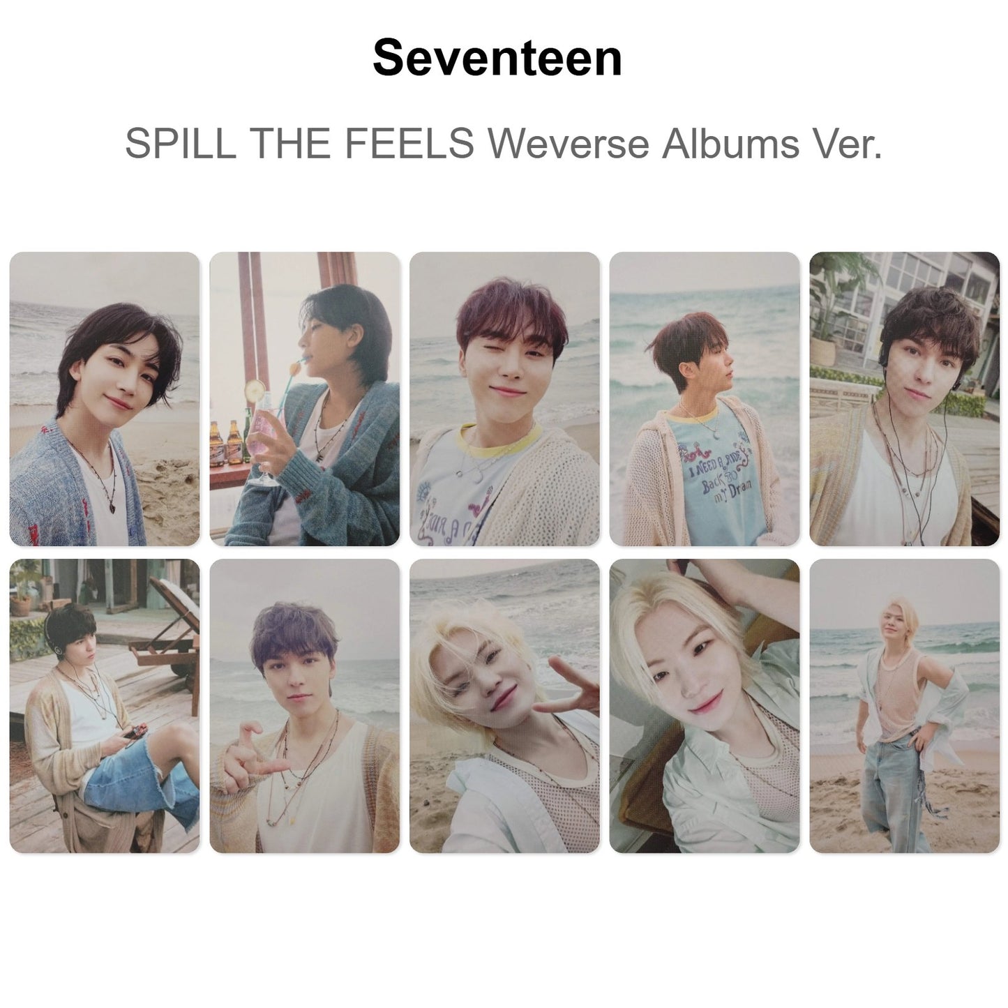 Seventeen SPILL THE FEELS Weverse Albums Ver. Official Photocard