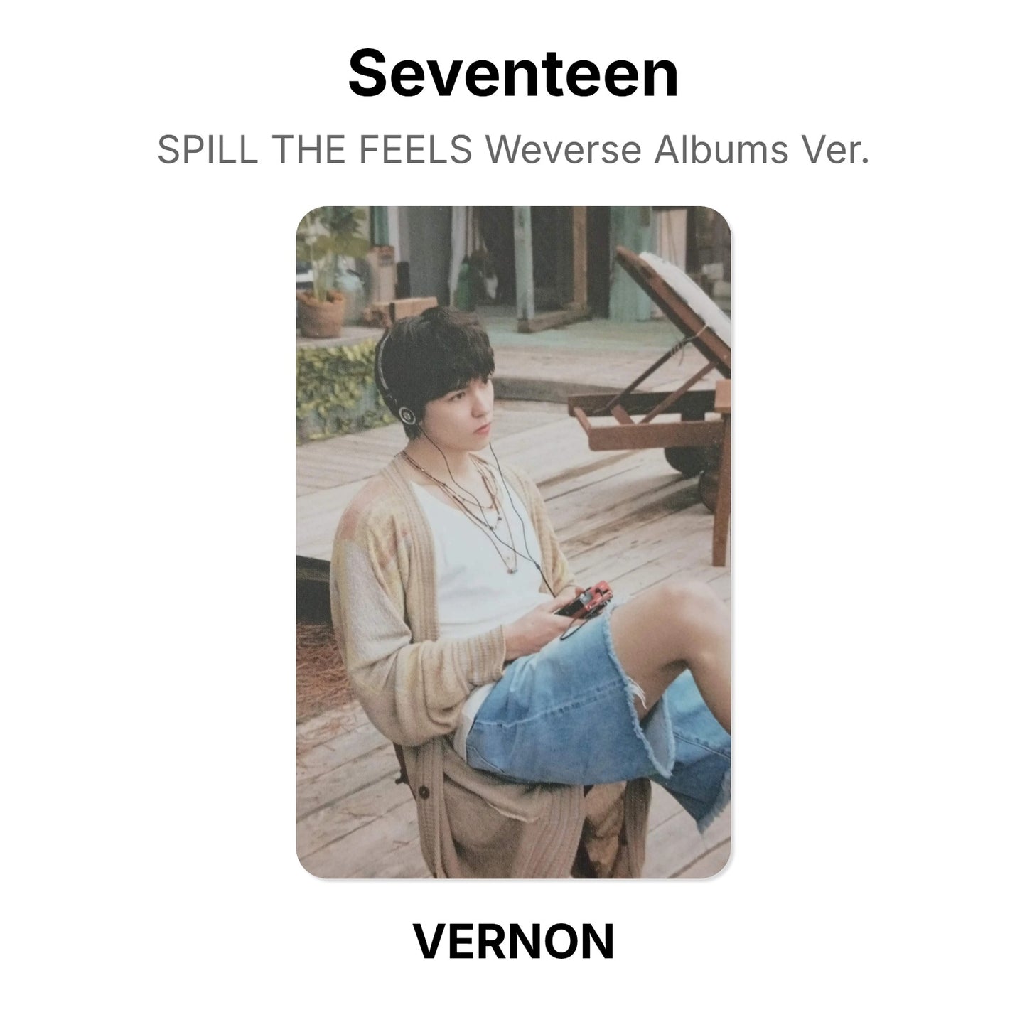Seventeen SPILL THE FEELS Weverse Albums Ver. Official Photocard
