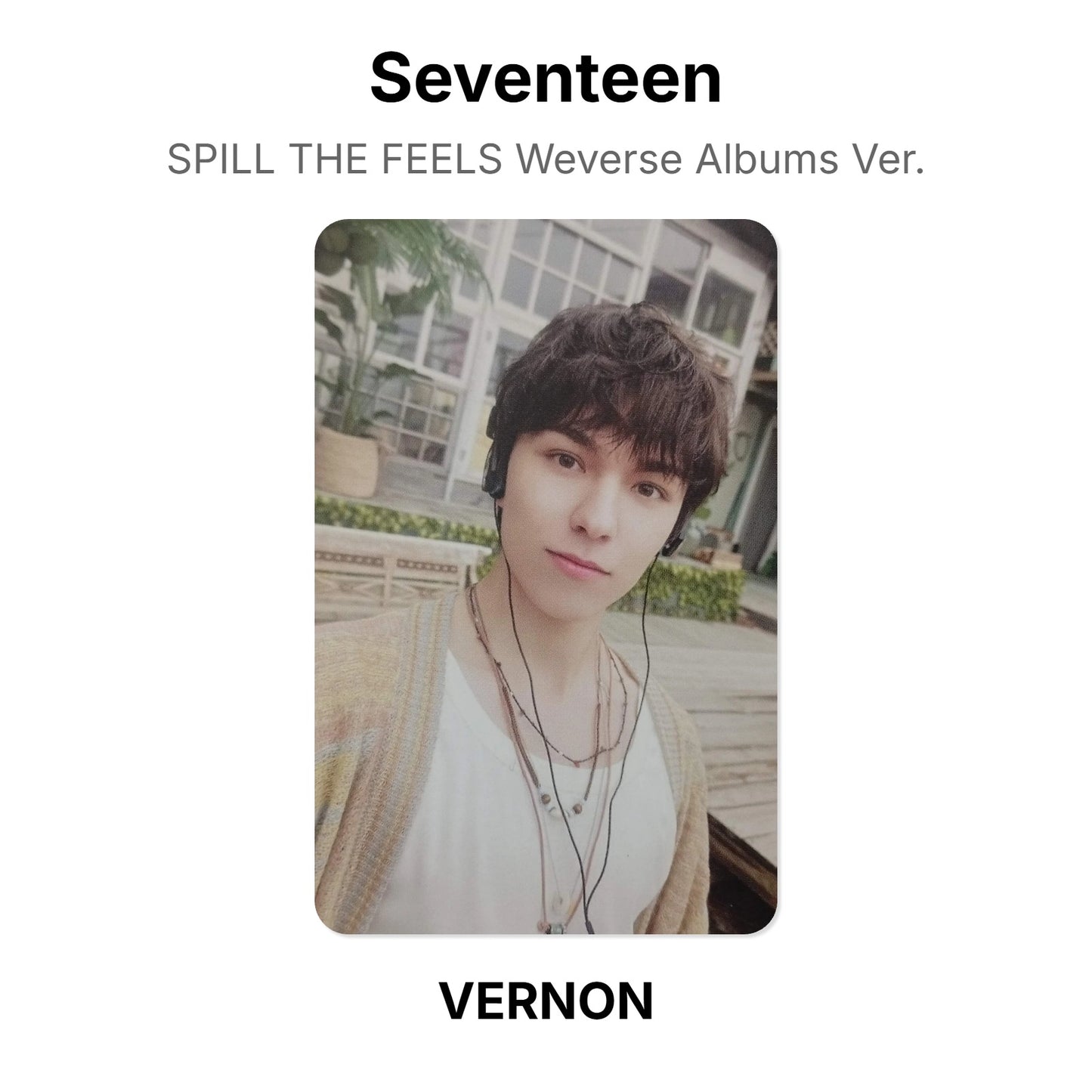 Seventeen SPILL THE FEELS Weverse Albums Ver. Official Photocard