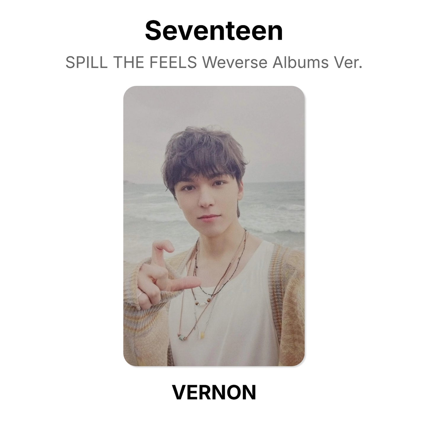 Seventeen SPILL THE FEELS Weverse Albums Ver. Official Photocard