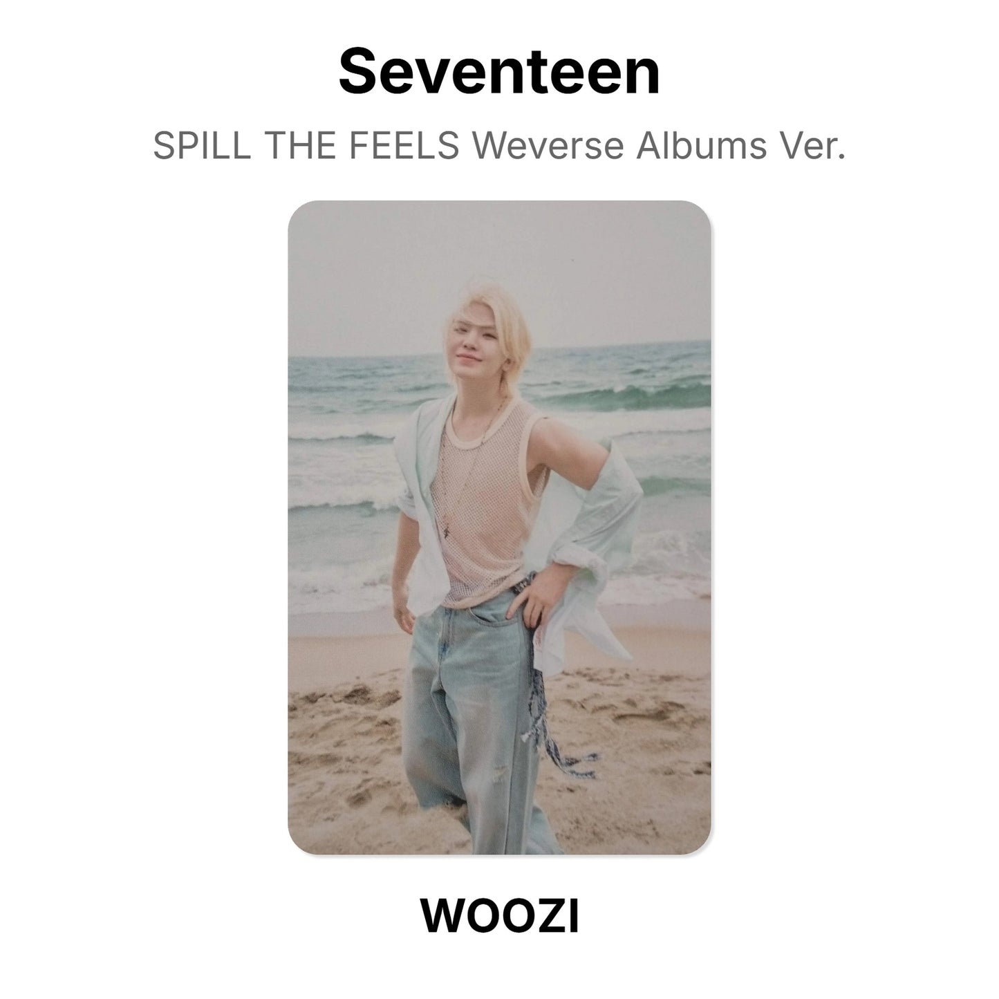 Seventeen SPILL THE FEELS Weverse Albums Ver. Official Photocard