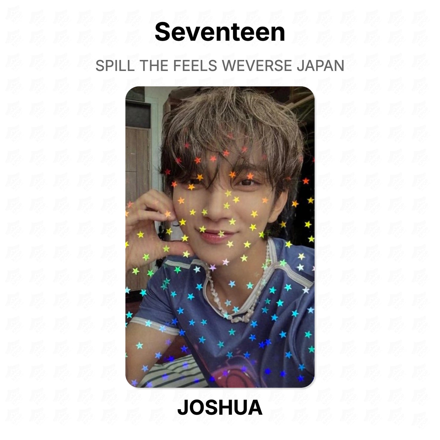 Seventeen SPILL THE FEELS WEVERSE JAPAN Official Photocard
