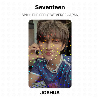 Seventeen SPILL THE FEELS WEVERSE JAPAN Official Photocard