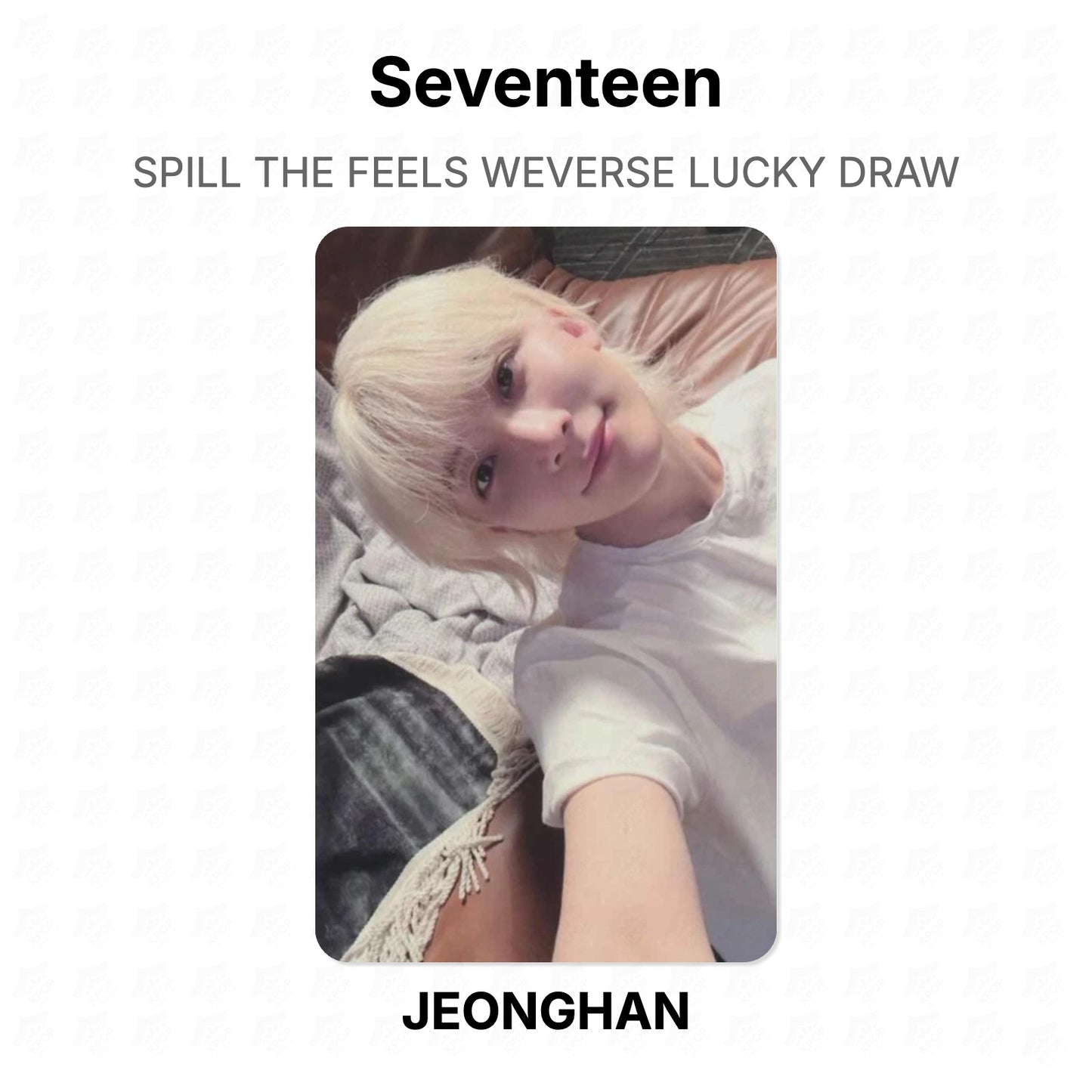Seventeen SPILL THE FEELS WEVERSE LUCKY DRAW Official Photocard