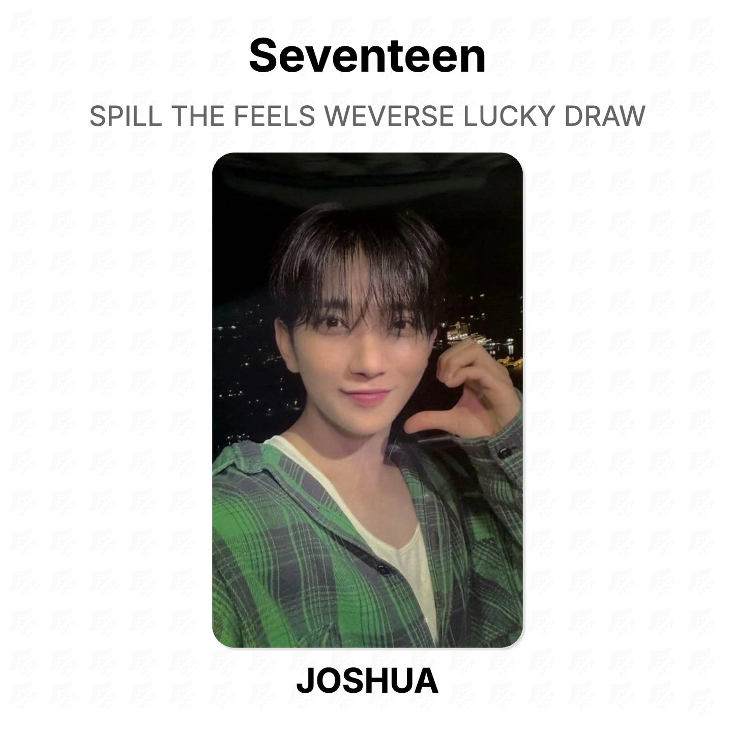 Seventeen SPILL THE FEELS WEVERSE LUCKY DRAW Official Photocard