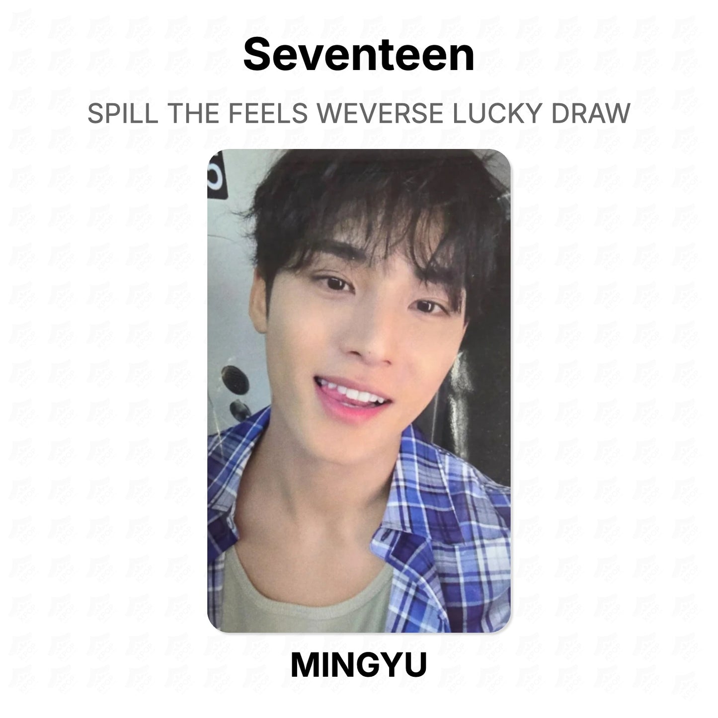 Seventeen SPILL THE FEELS WEVERSE LUCKY DRAW Official Photocard