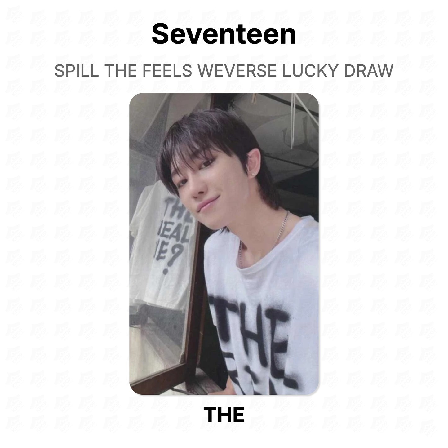 Seventeen SPILL THE FEELS WEVERSE LUCKY DRAW Official Photocard