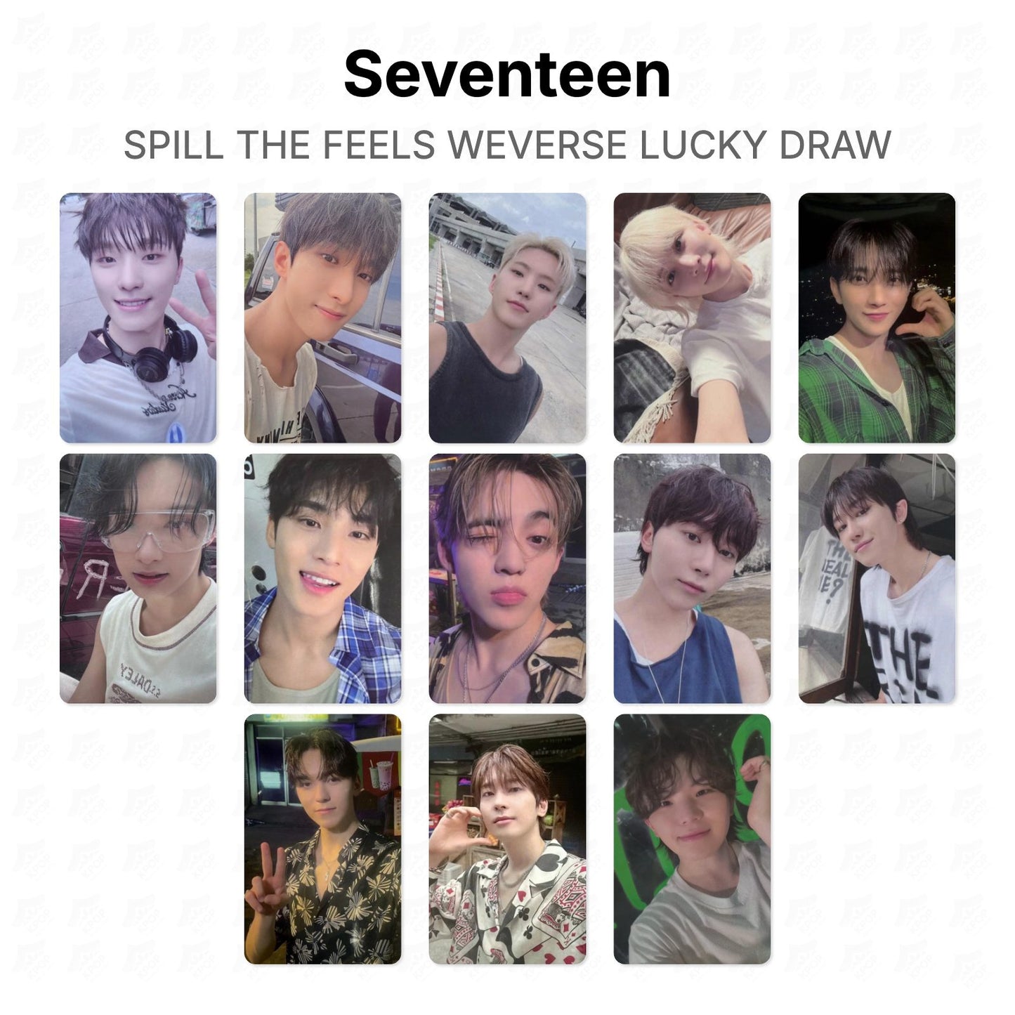 Seventeen SPILL THE FEELS WEVERSE LUCKY DRAW Official Photocard