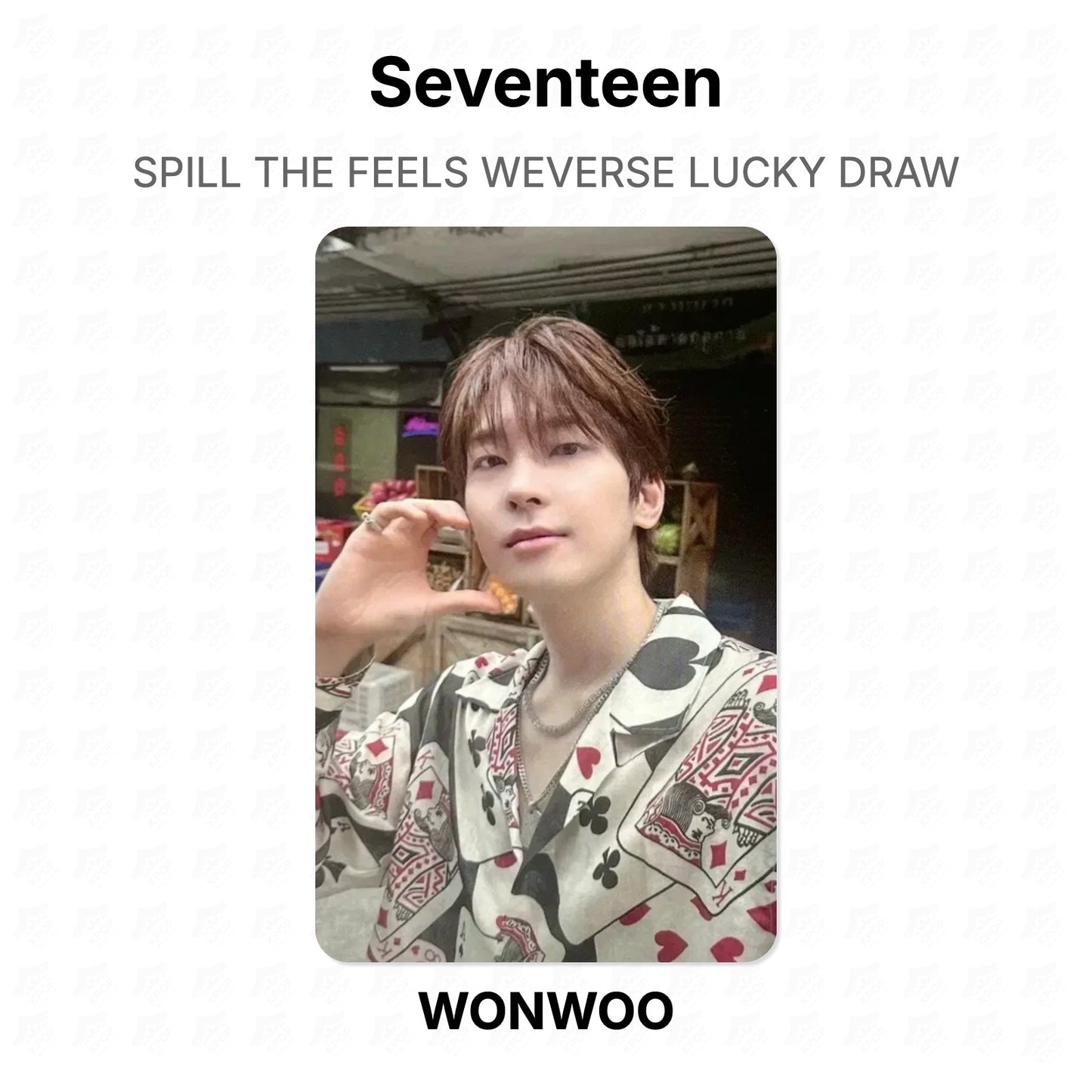 Seventeen SPILL THE FEELS WEVERSE LUCKY DRAW Official Photocard