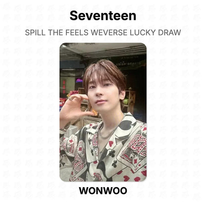 Seventeen SPILL THE FEELS WEVERSE LUCKY DRAW Official Photocard