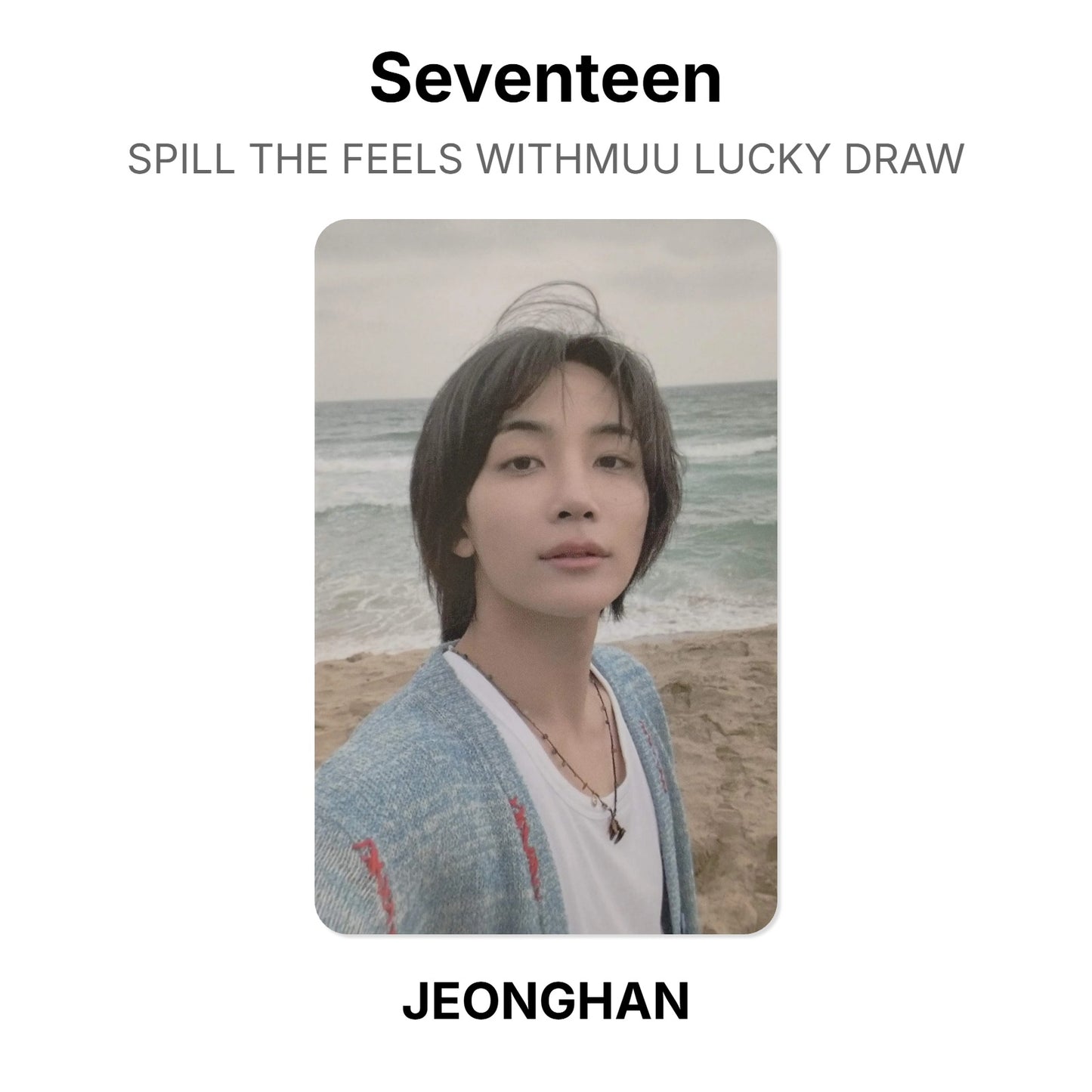 Seventeen SPILL THE FEELS WITHMUU LUCKY DRAW Official Photocard
