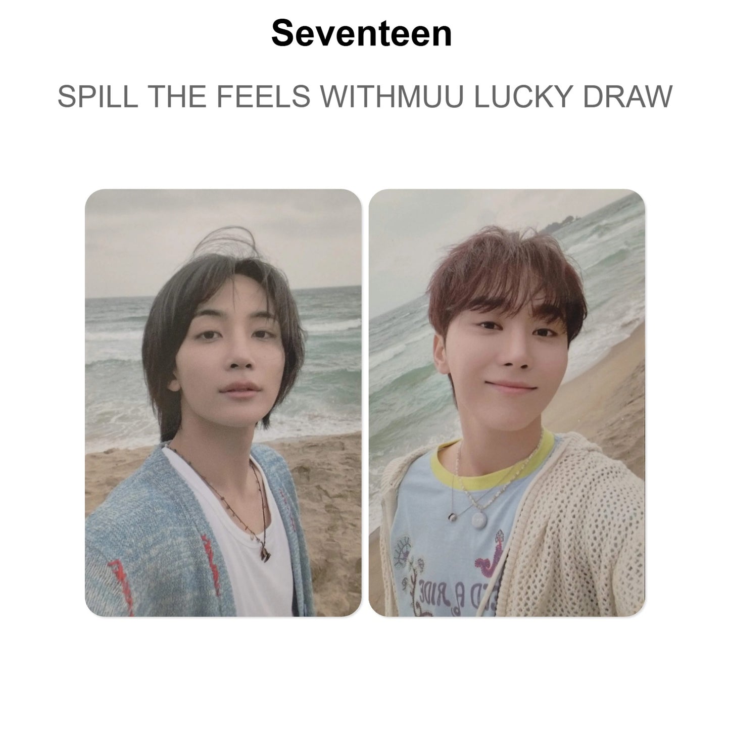 Seventeen SPILL THE FEELS WITHMUU LUCKY DRAW Official Photocard