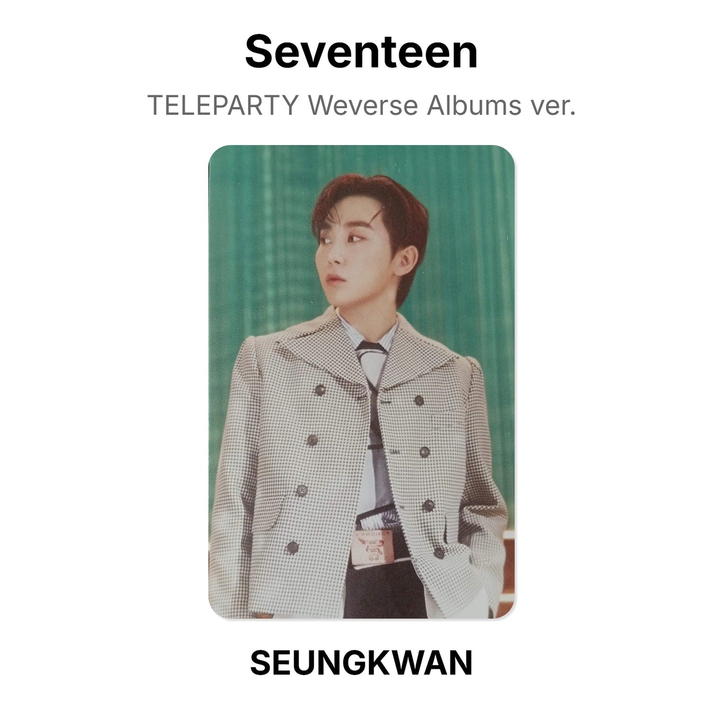 Seventeen TELEPARTY Weverse Albums ver. photocard oficial