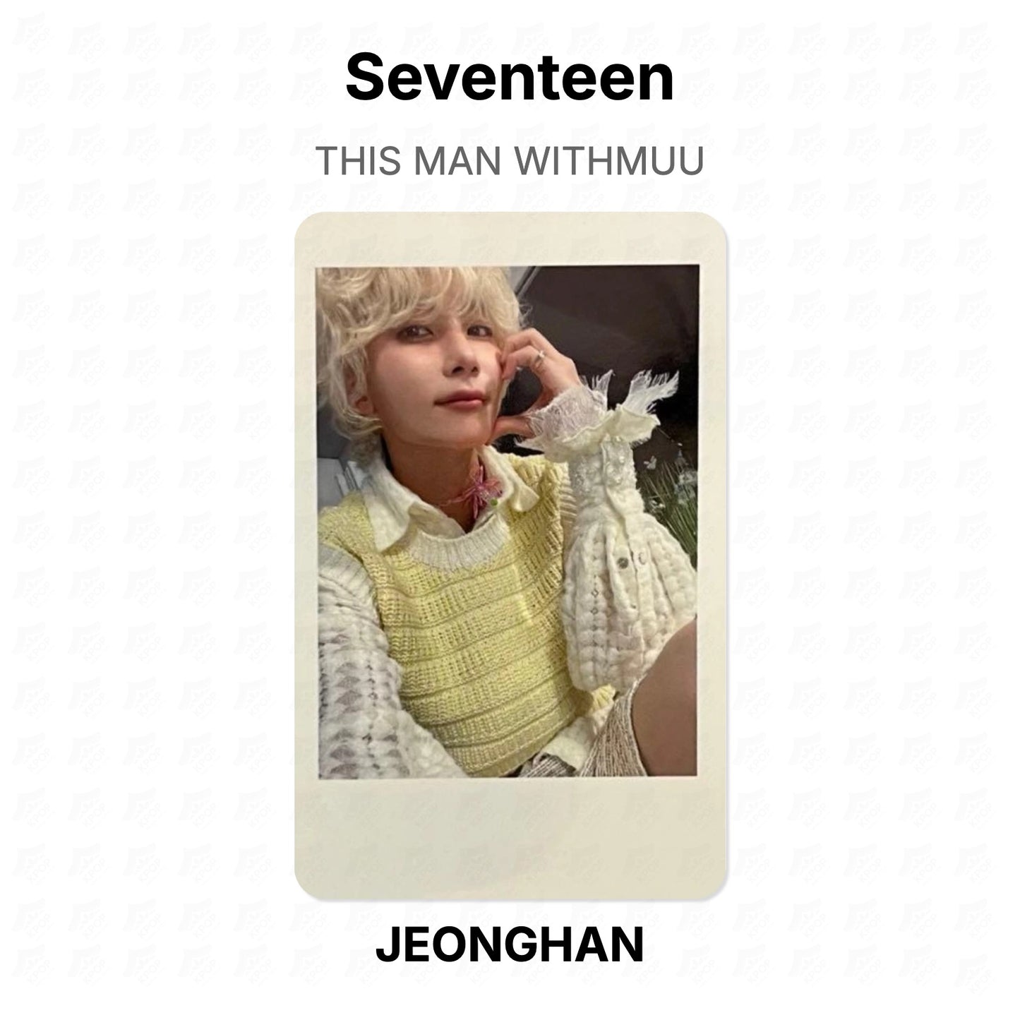 Seventeen THIS MAN WITHMUU Official Photocard
