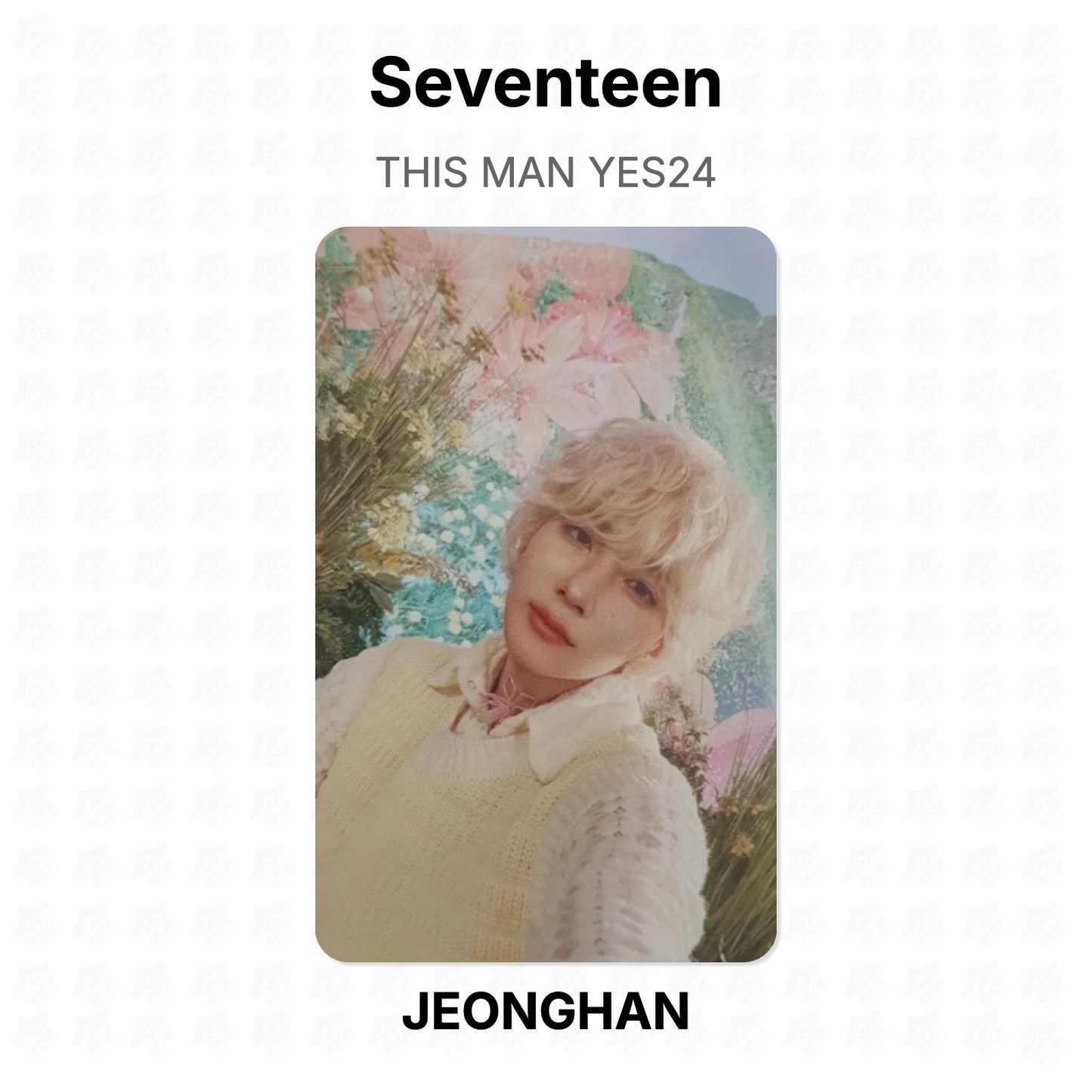 Seventeen THIS MAN YES24 Official Photocard