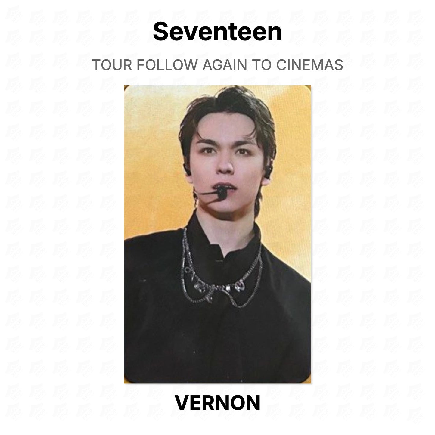 Seventeen TOUR FOLLOW AGAIN TO CINEMAS Official Photocard