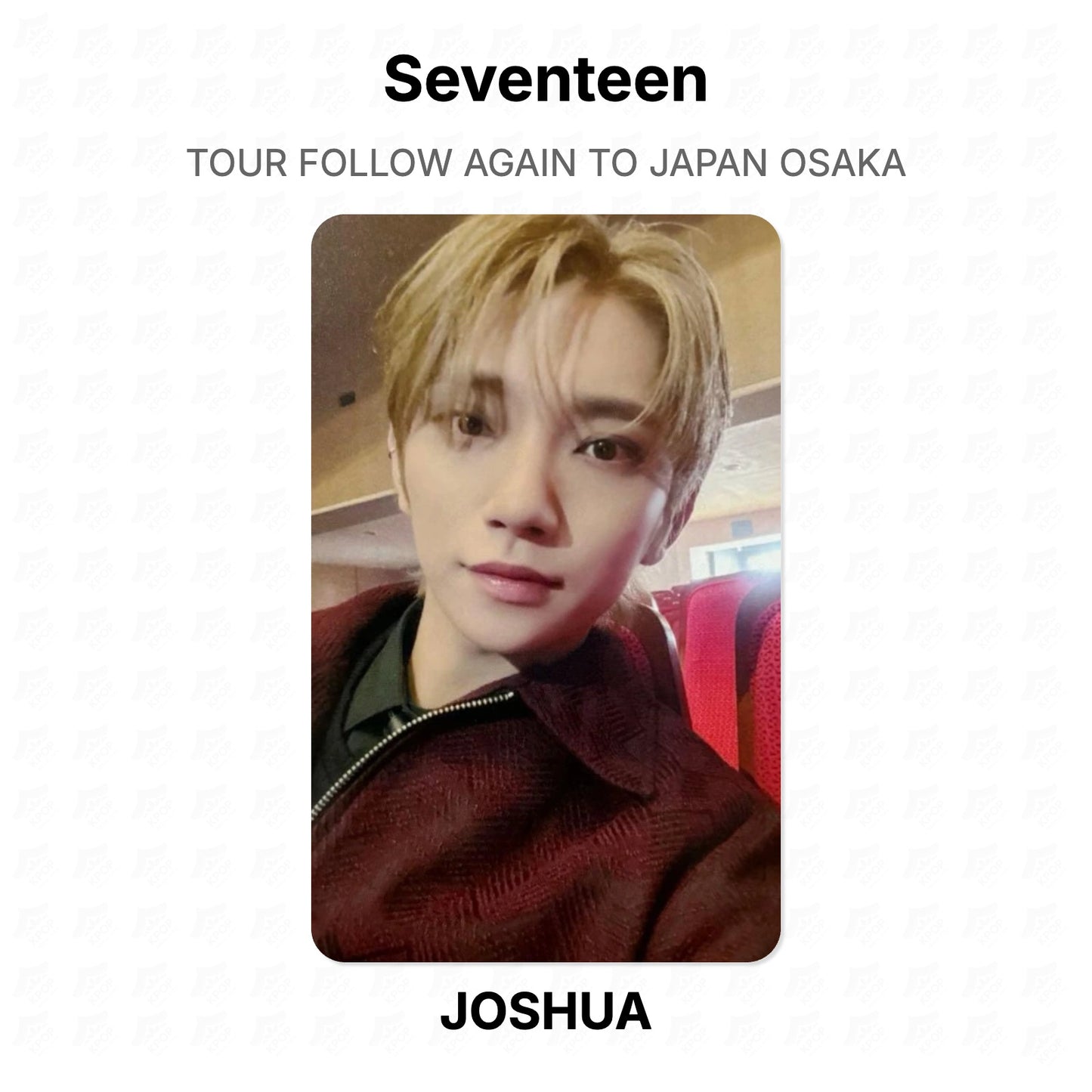 Seventeen TOUR FOLLOW AGAIN TO JAPAN OSAKA Official Photocard