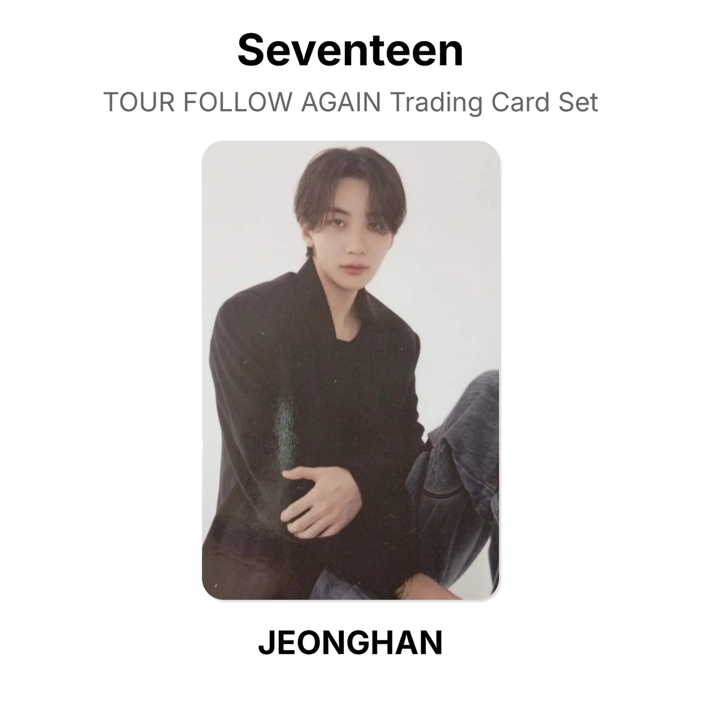 Seventeen TOUR FOLLOW AGAIN Trading Card Set Official Photocard