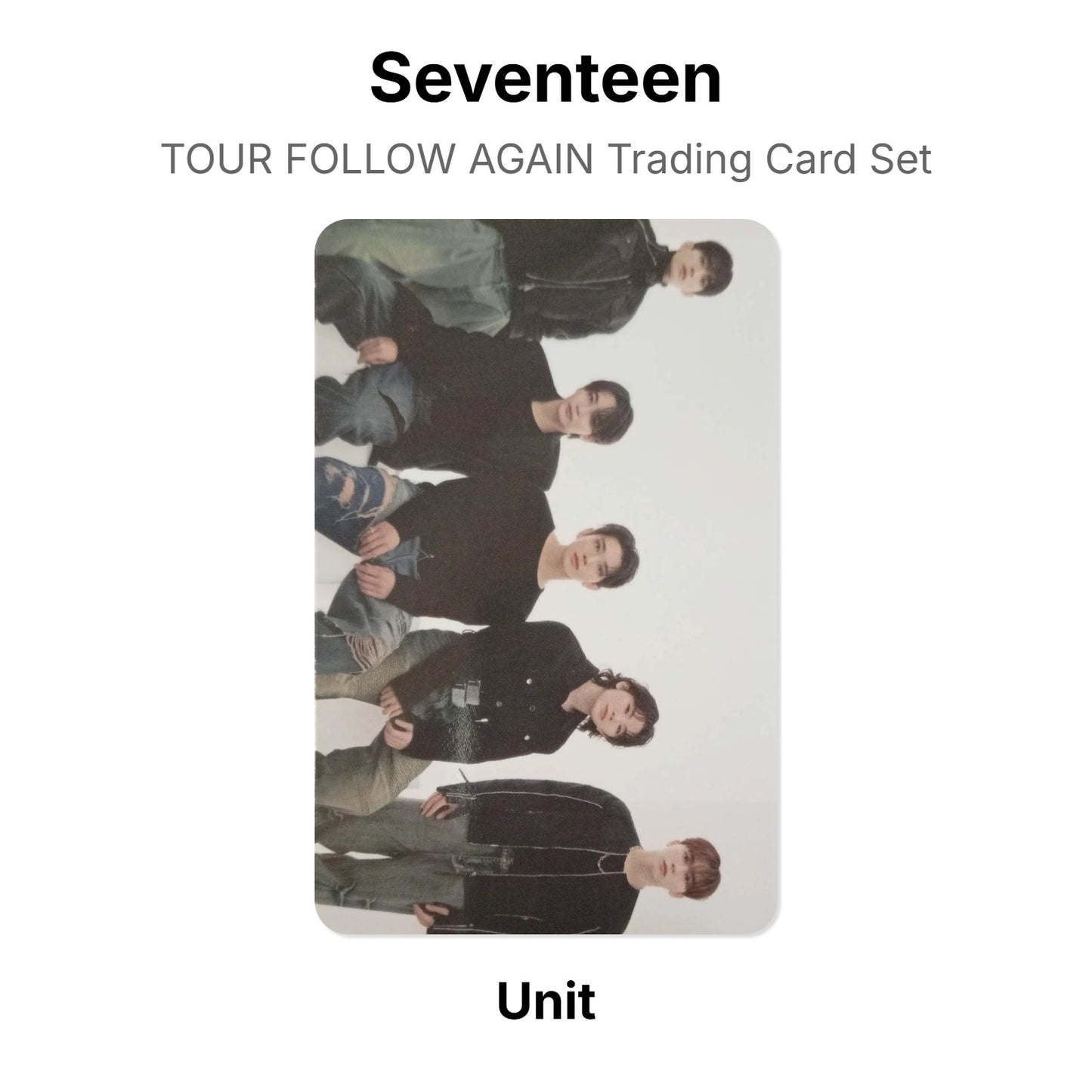 Seventeen TOUR FOLLOW AGAIN Trading Card Set Official Photocard