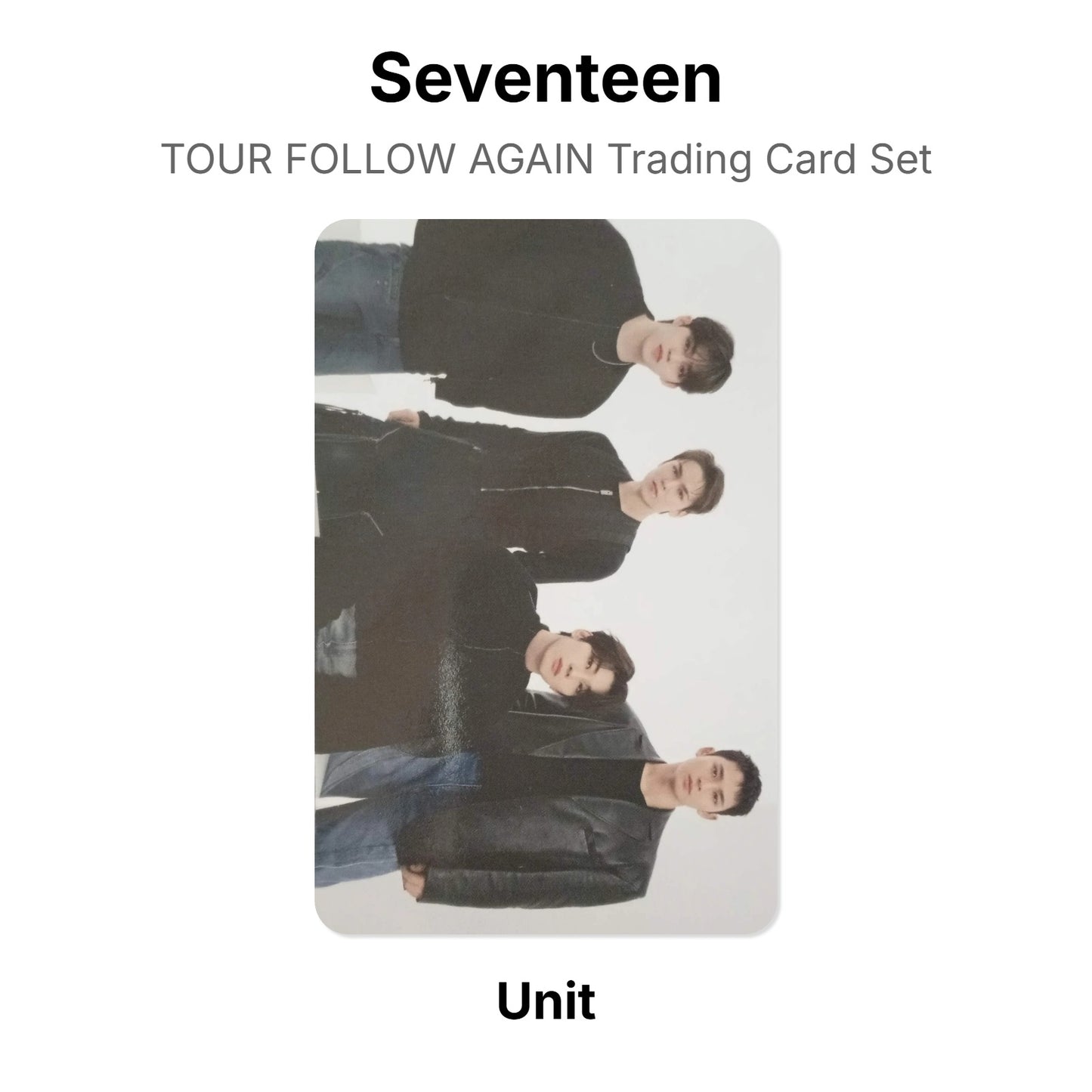 Seventeen TOUR FOLLOW AGAIN Trading Card Set Official Photocard